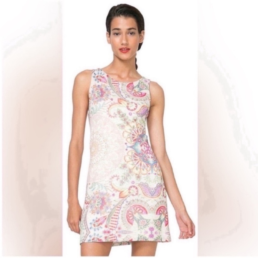Desigual Colorful Paisley Sleeveless Mini Dress